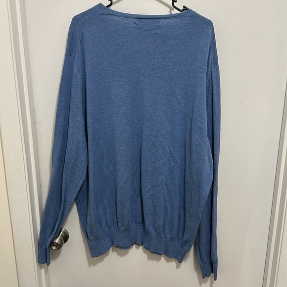 Polo by Ralph Lauren 100% Pima Cotton V Neck Sweater size 2XLT - Picture 4 of 4